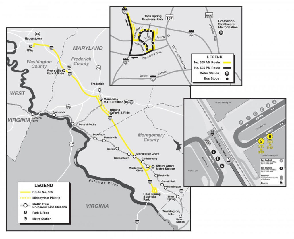 bus number 505 route